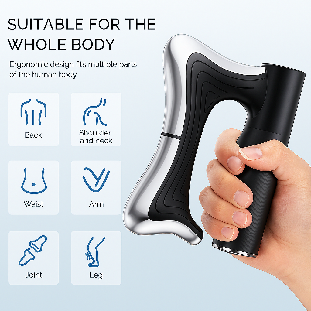 Premium Fascia Massager with Body Scraping & Microcurrent
