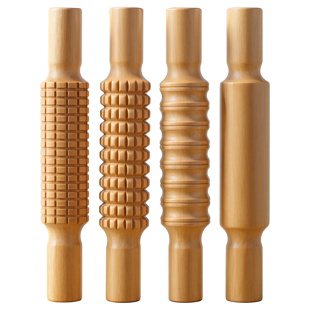 Theia Portable Wooden Muscle Roller Stick – Deep Tissue Relief for Athletes & Recovery
