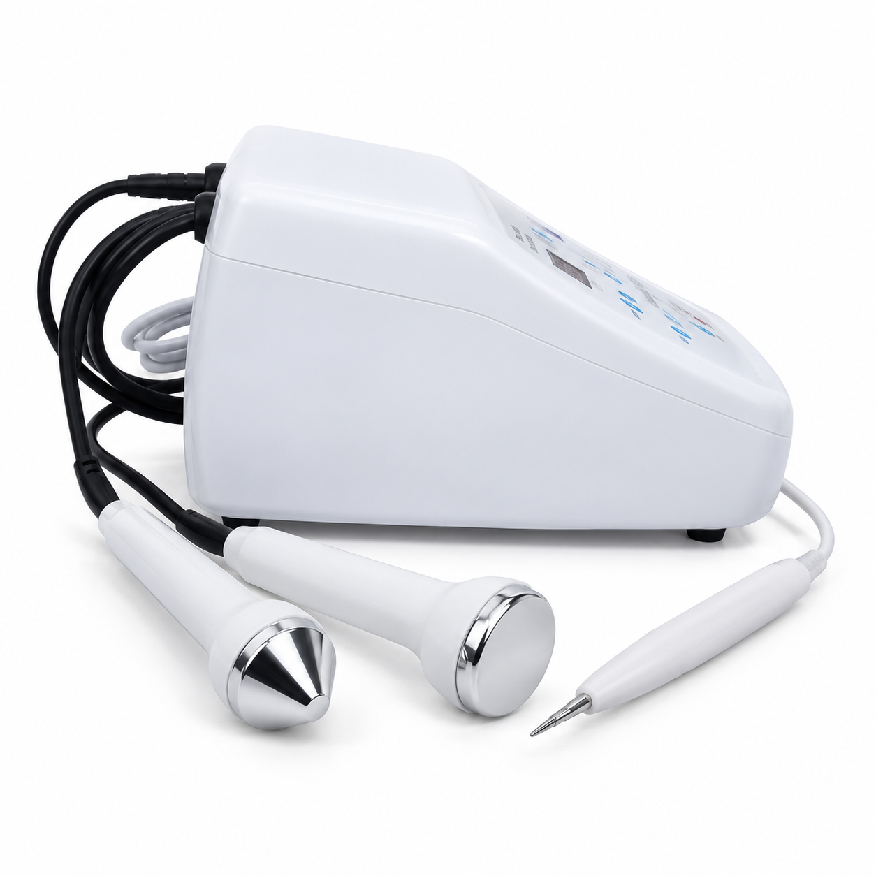 Professional Ultrasonic Facial & Body Beauty Machine with 3 Handpieces