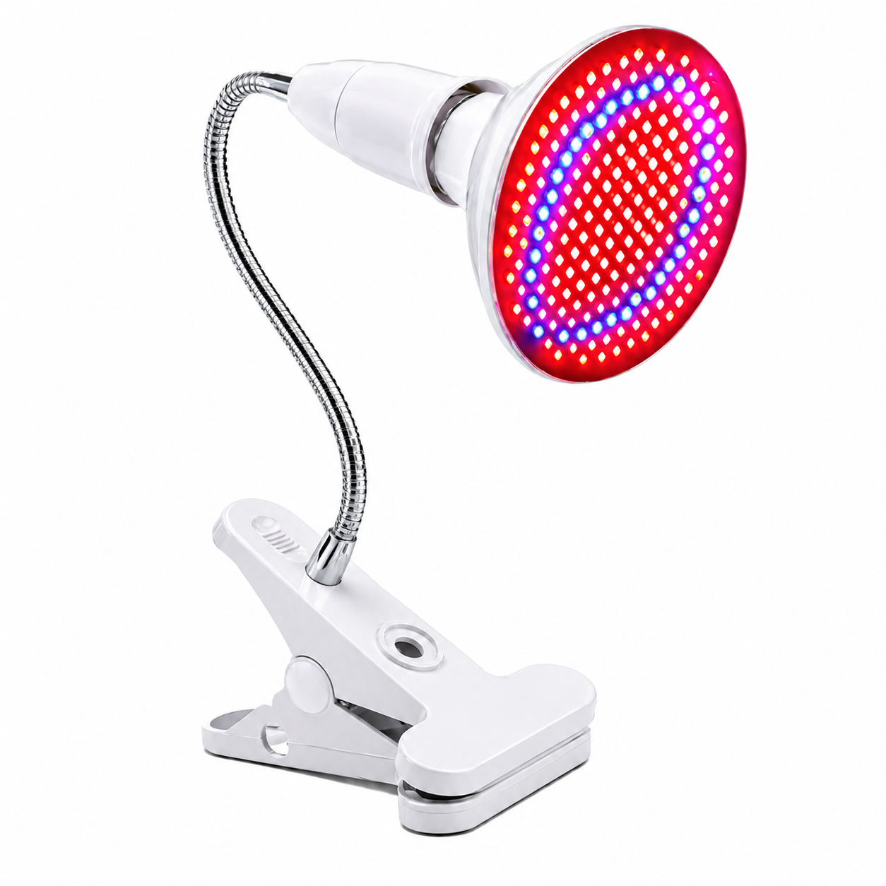 Professional Red & Blue LED Clip-On Beauty Lamp – Flexible Salon & Nail Light