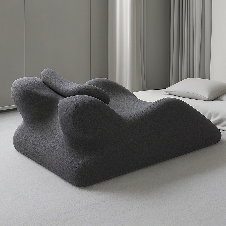 THEIA Prone Relax XL Pillow – Ergonomic Memory Foam Face Down Support for Sleeping, Reading & Phone Use