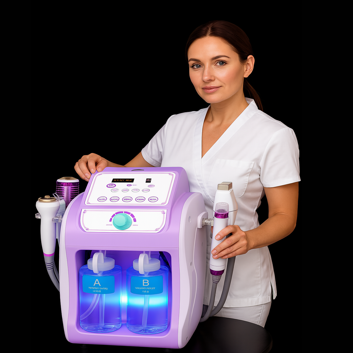 Theia SPA Pro 6-in-1 Hydro Dermabrasion Facial Machine – Professional Aqua Peeling