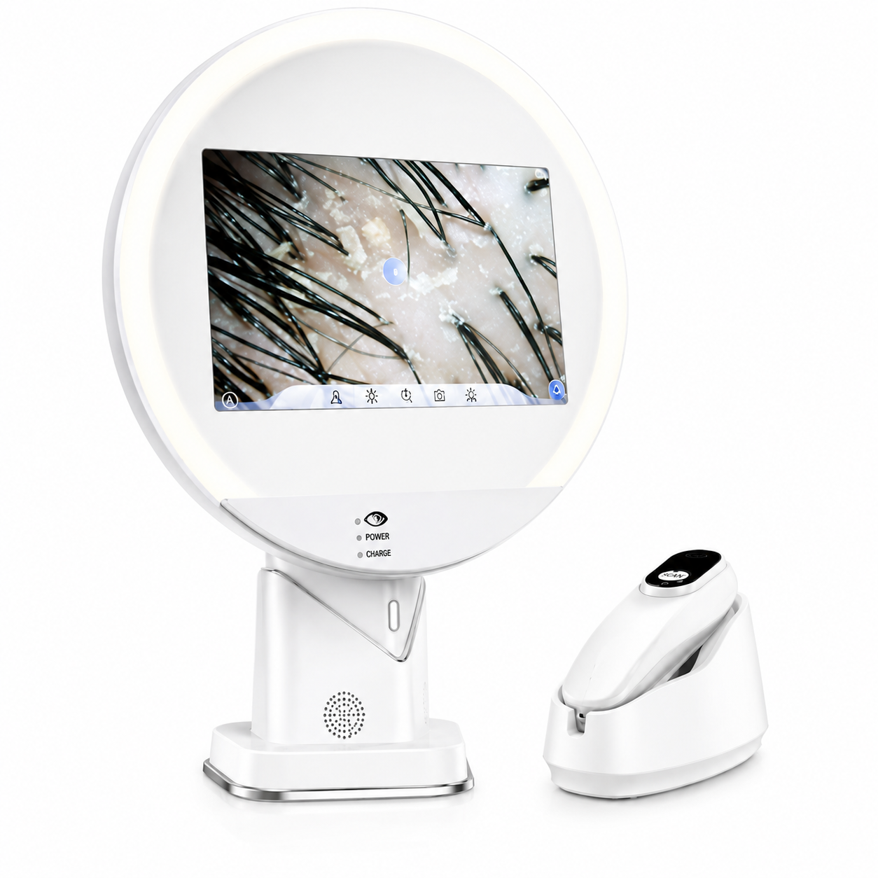 Elite AI Scalp Analyzer Pro – Professional HD Hair & Scalp Analysis System with Integrated Mirror Display