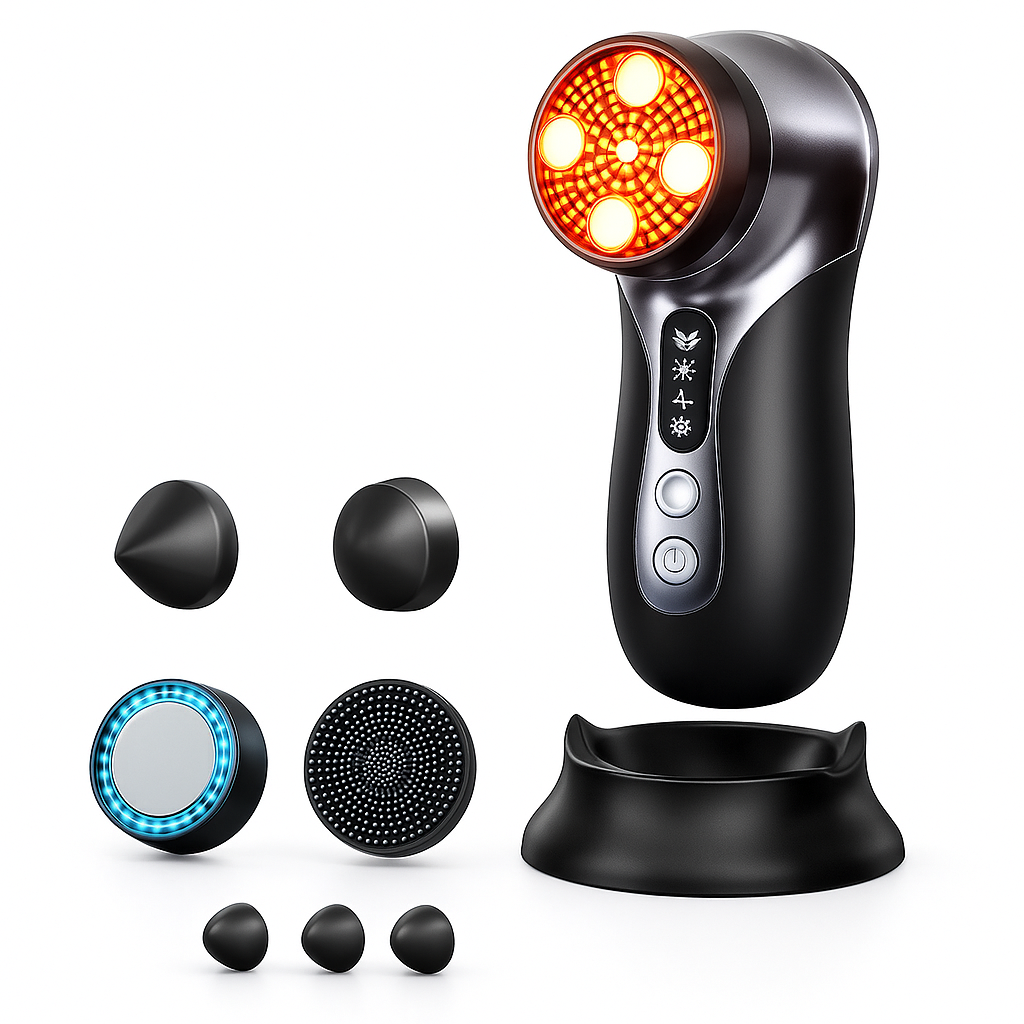 Ultra Facial Therapy PRO – Red & Blue Light Facial Machine for Wrinkle Reduction & Acne Treatment