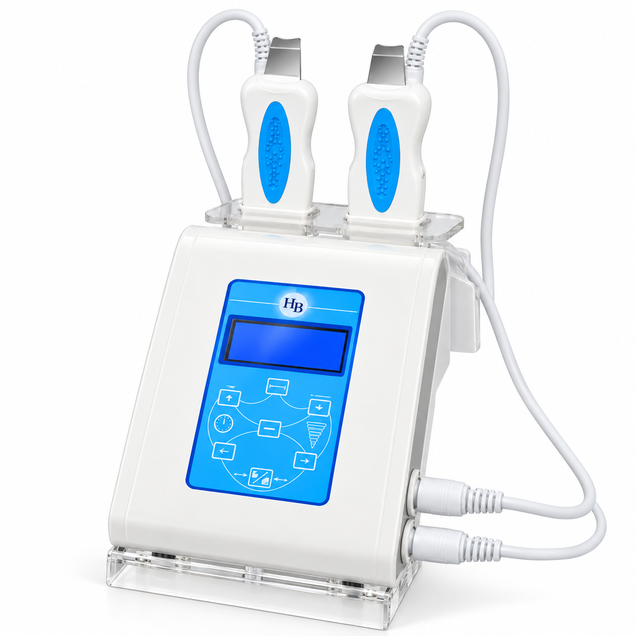 Professional Ultrasonic Skin Scrubber HB-101C – Dual Handpiece Facial Cleansing & Skin Care System