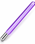 High Frequency Glass Tube Electrode with Internal Spiral – Purple Replacement Attachment for Beauty Devices