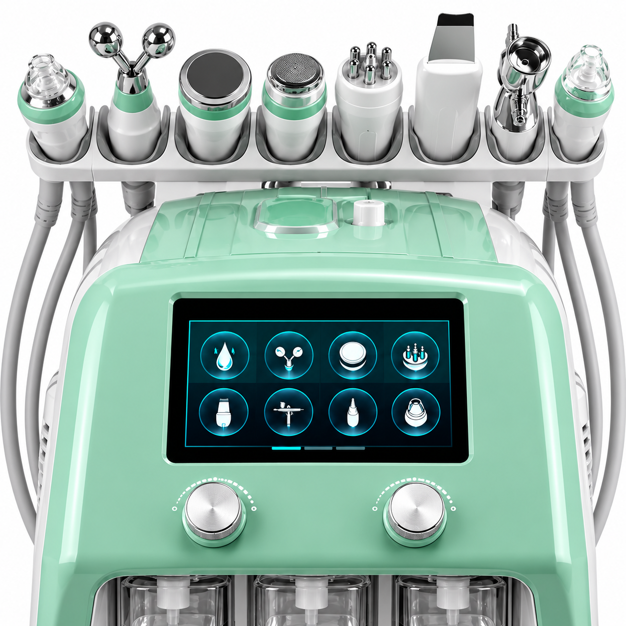 3D 8-in-1 Hydro Dermabrasion Facial Machine with Plasma, RF & Ultrasonic Therapy