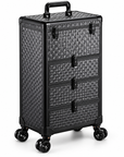 Rolling Beauty Makeup Case – 3-Drawer Salon Organizer Trolley with Wheels & Storage Compartments