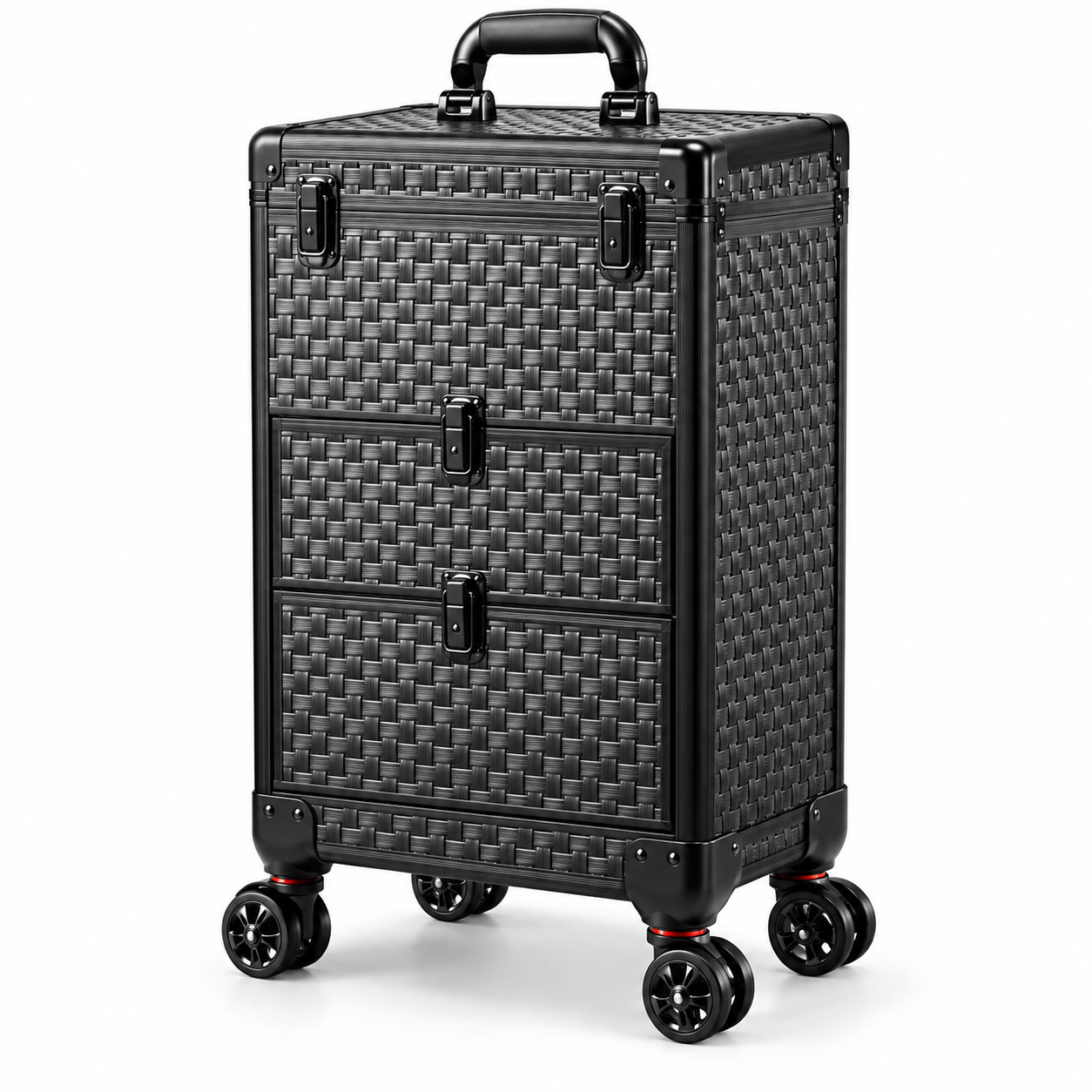 Rolling Beauty Makeup Case – 3-Drawer Salon Organizer Trolley with Wheels & Storage Compartments