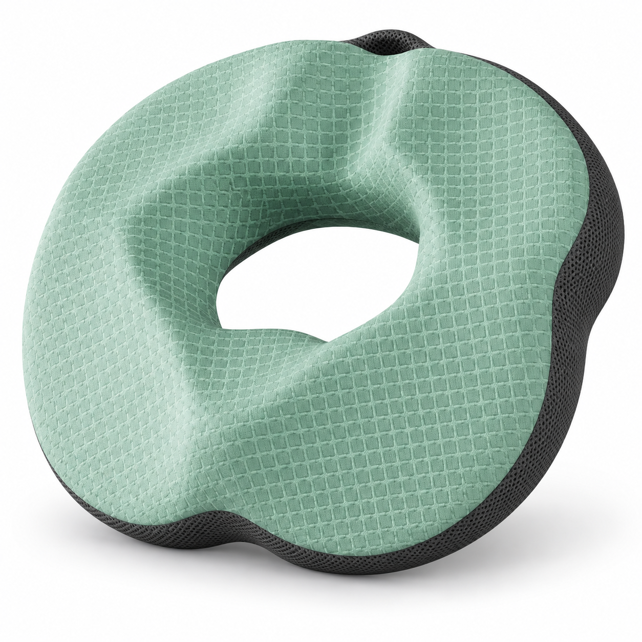 Ergonomic Memory Foam Donut Seat Cushion with Center Cutout – Chair Pillow for Office, Home and Car