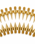 20-Piece Gold Plasma Pen Replacement Needle Tips – Fine & Standard Pointed Screw-In Electrodes