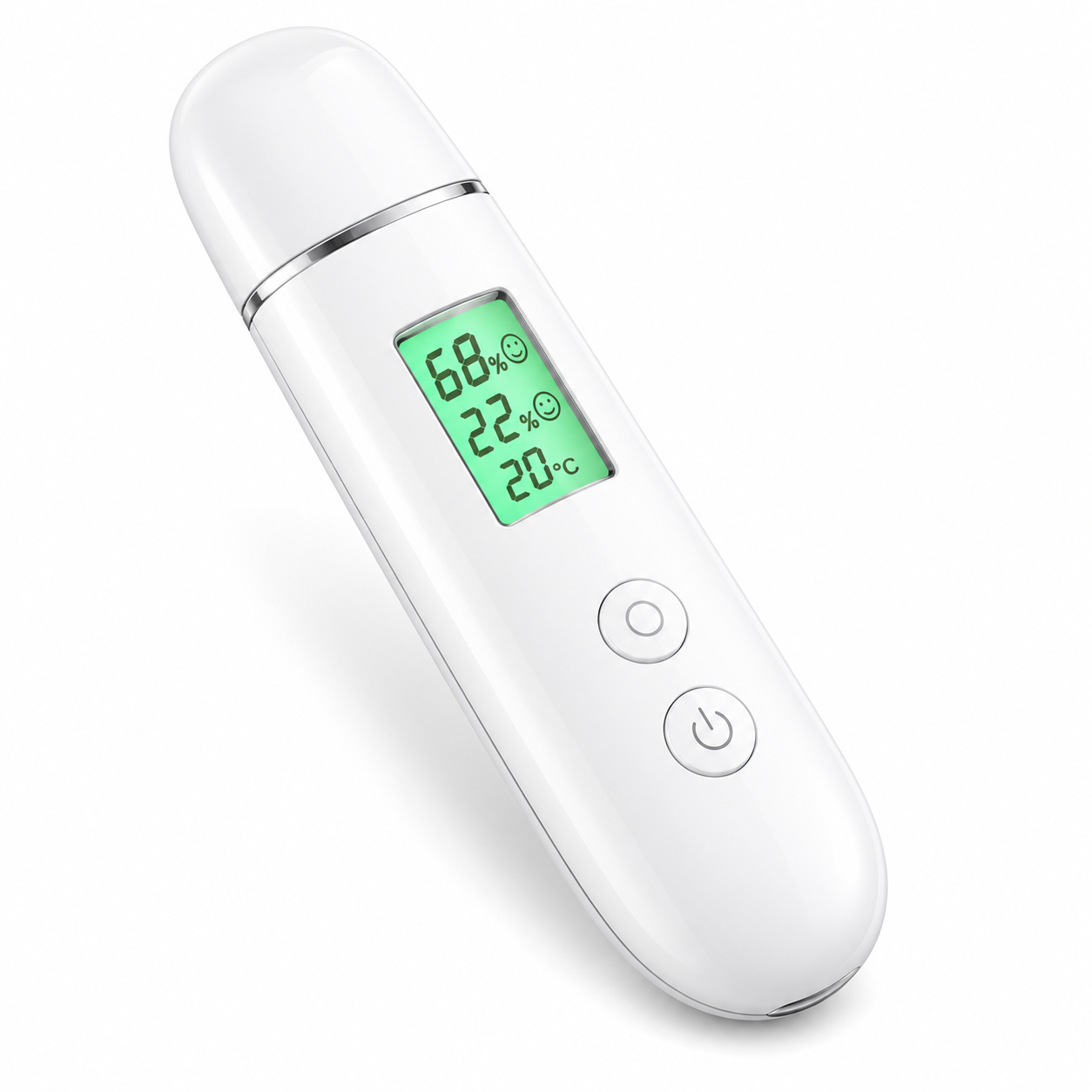 Digital Skin Moisture & Oil Analyzer with LCD Display, Elasticity Test & Fluorescence Detection