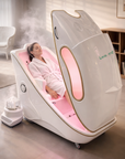 THEIA Health Capsule Infrared Sauna Pod – Herbal Steam, Ozone Cleaning & LCD Touch Control – Professional Beauty Salon Sauna Capsule