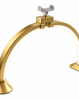 32" Professional Half Moon LED Nail Desk Lamp with Phone Holder – 48W Salon Light