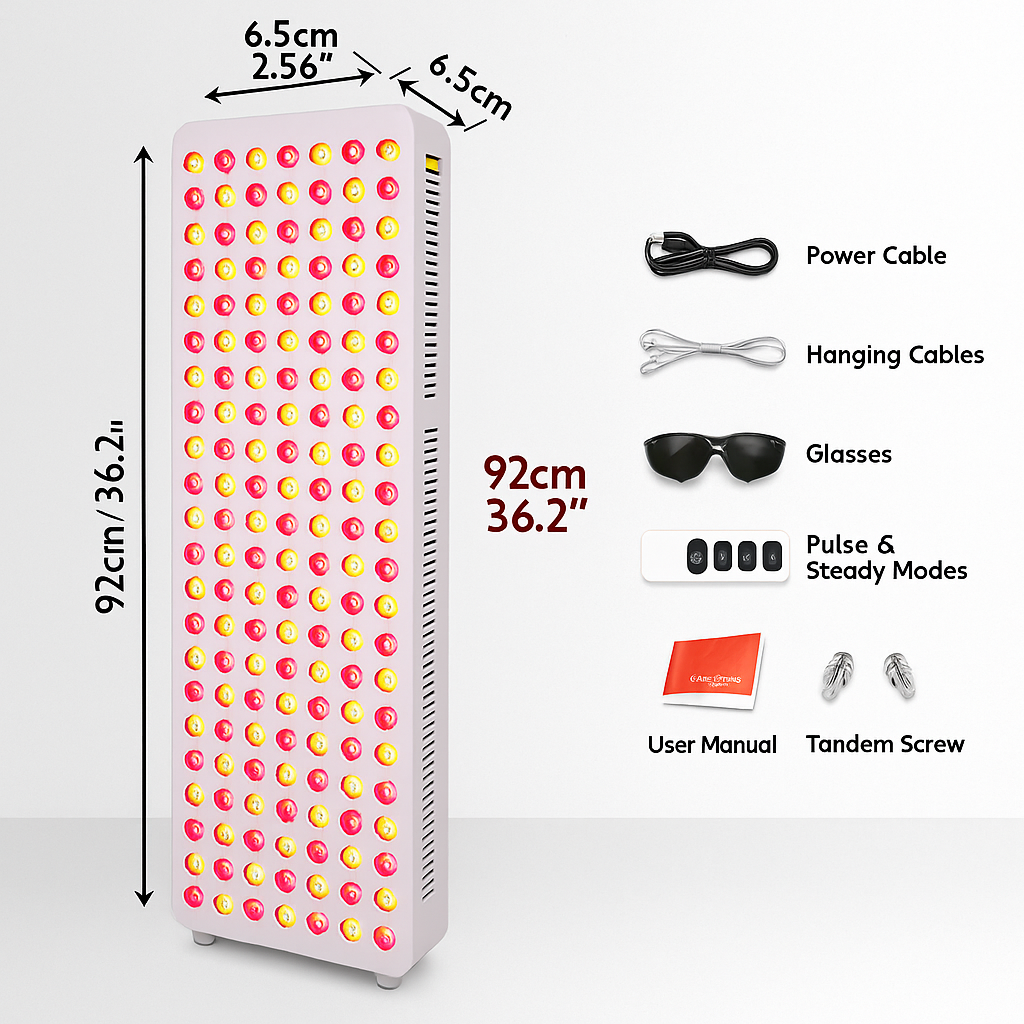 THEIA Full-Body Red & Near-Infrared LED Light Panel – 9-Wavelength High-Power Light Device