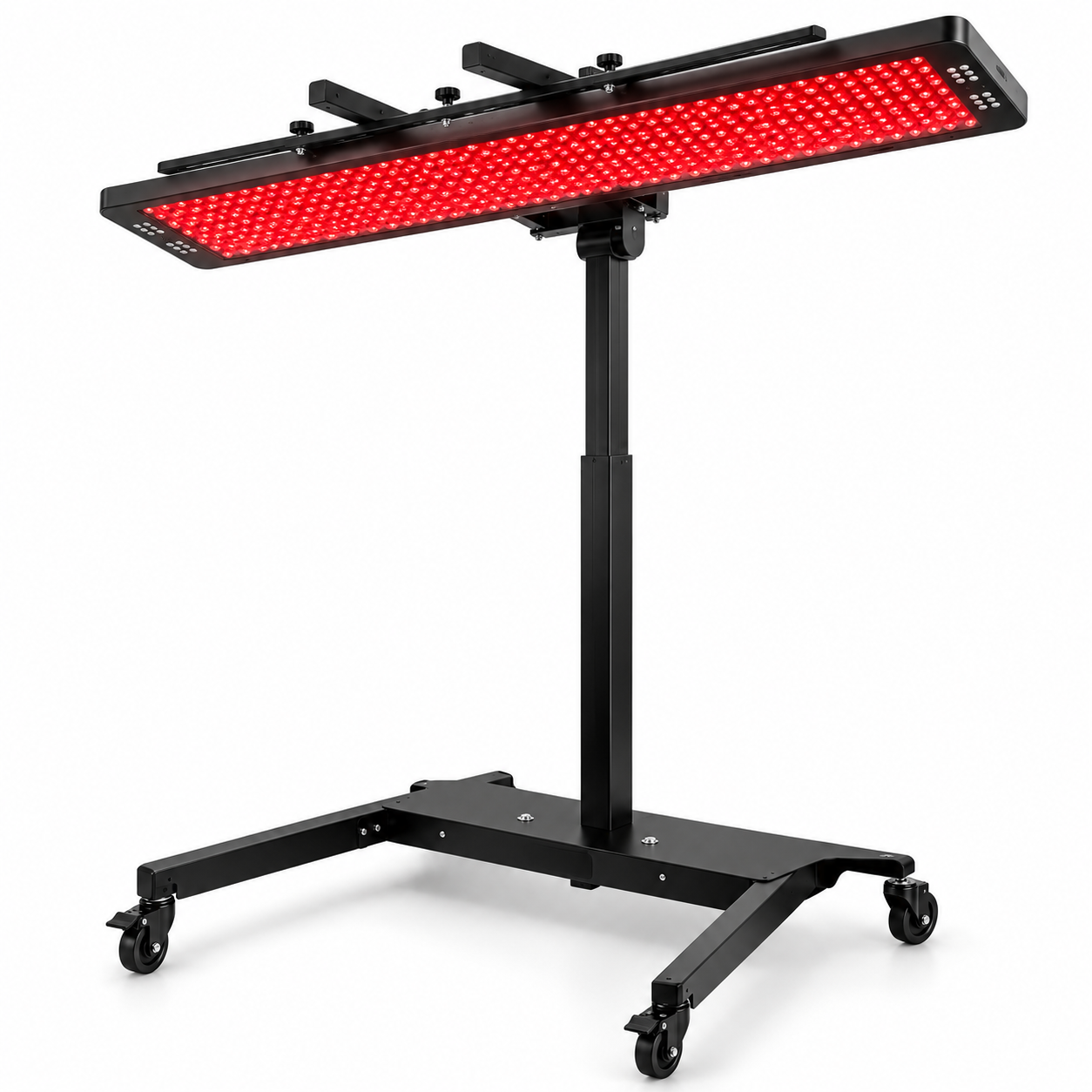 Professional Electric Red Light  Panel Stand – Motorized Height Adjustment, 360° Rotation & 4-Panel Mount