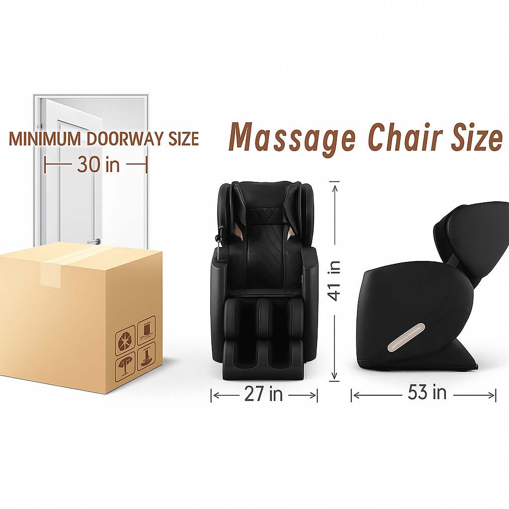 Zero Gravity Full Body Massage Chair with Heat & Air Compression | Smart Home Relaxation Seating with Adjustable Programs