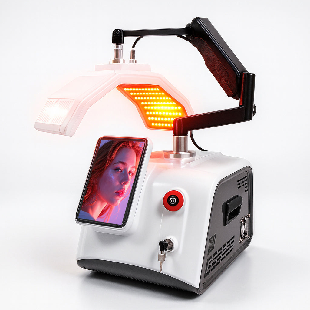 Photodynamic 7 Colors PDT Machine 5 Handles Light Therapy Facial Care With High Power Piranha