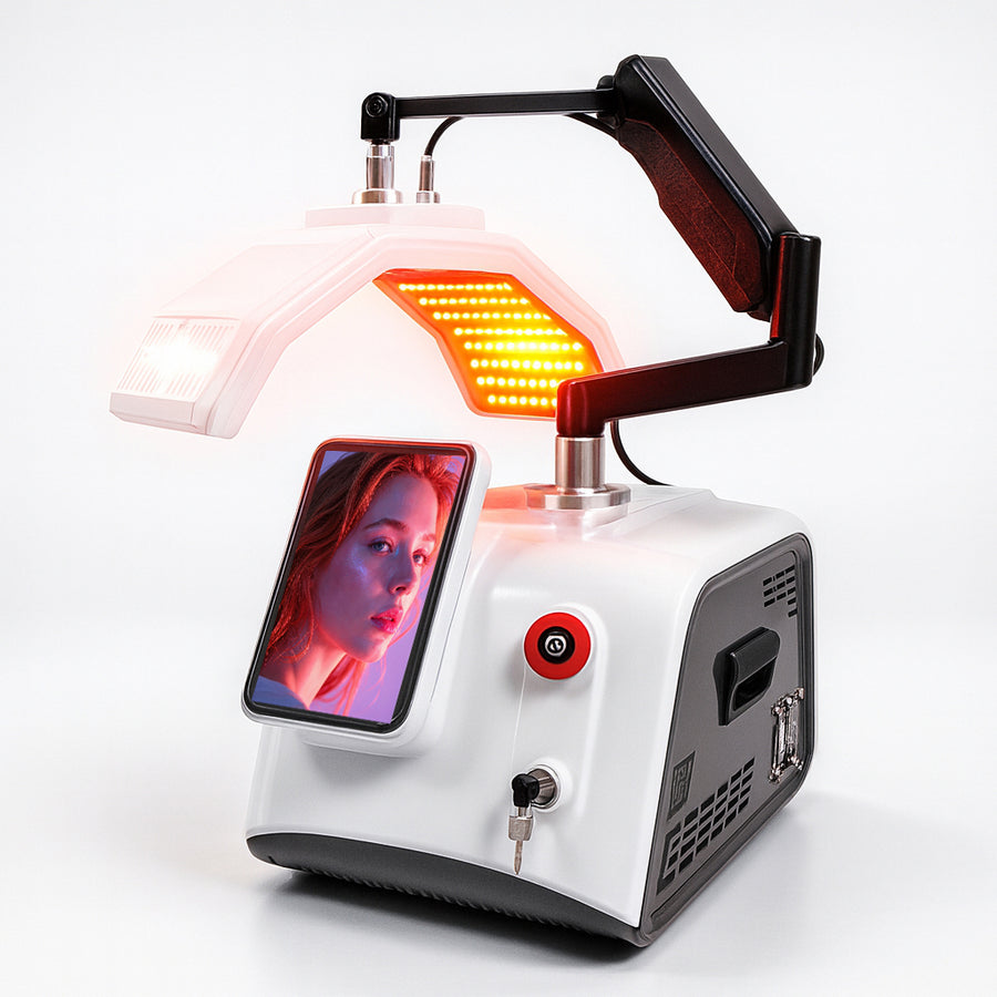 Photodynamic 7 Colors PDT Machine 5 Handles Light Therapy Facial Care With High Power Piranha