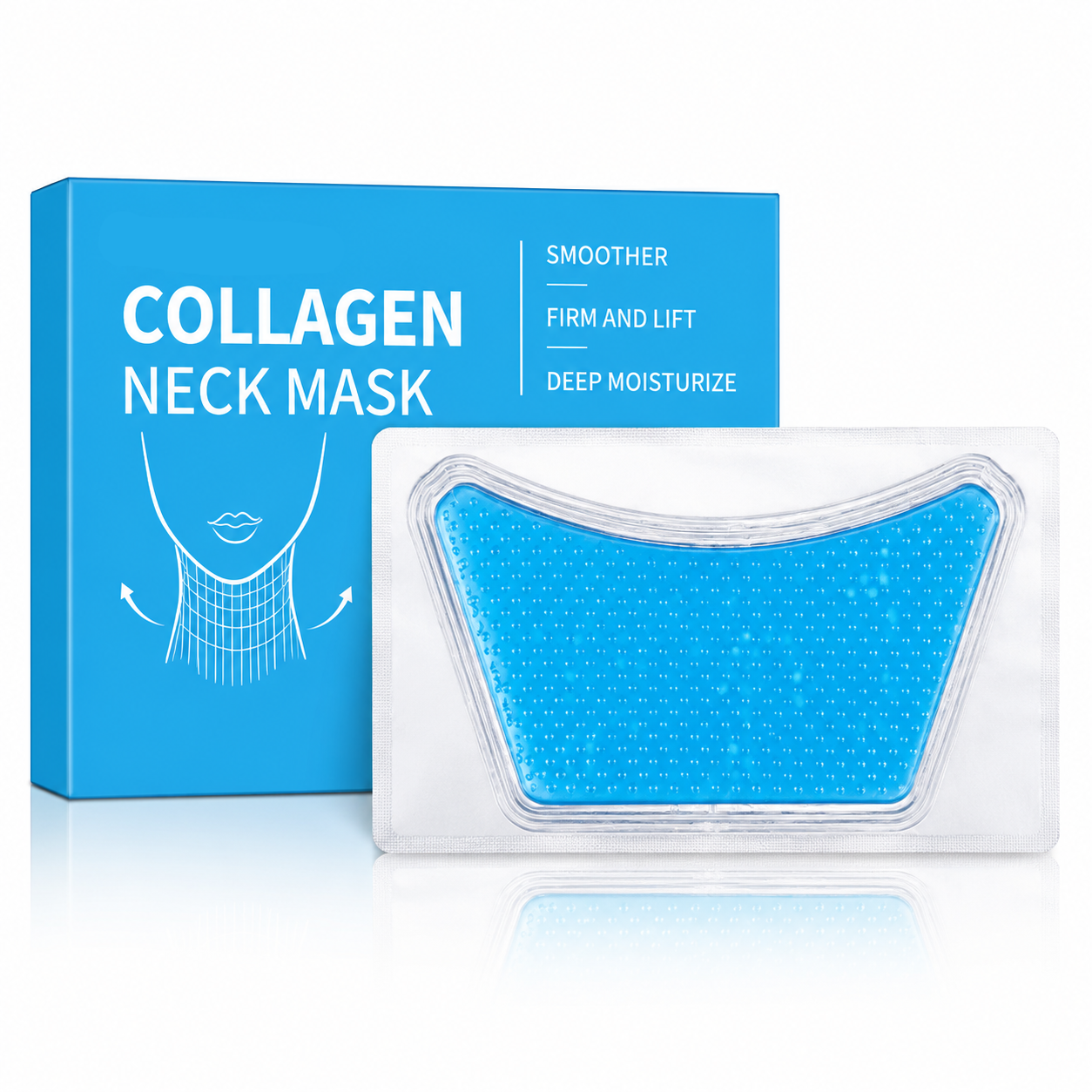 Collagen Hydrogel Neck Mask – 4 Pieces – Hydrating Neck Care