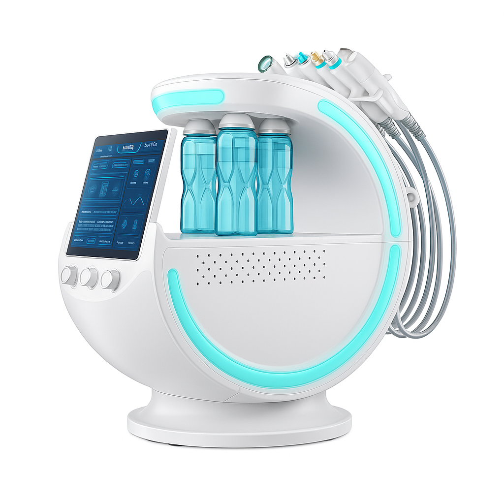Theia Smart Ice Blue Magic Mirror Skin Analyzer Face Lifting Microdermoabrasion Oxygen Sprayer Hydrodermabrasion Deep cleaning Machine