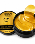 24K Gold Hydrogel Under Eye Patches – 10 Jar Set – Hydrating Eye Care