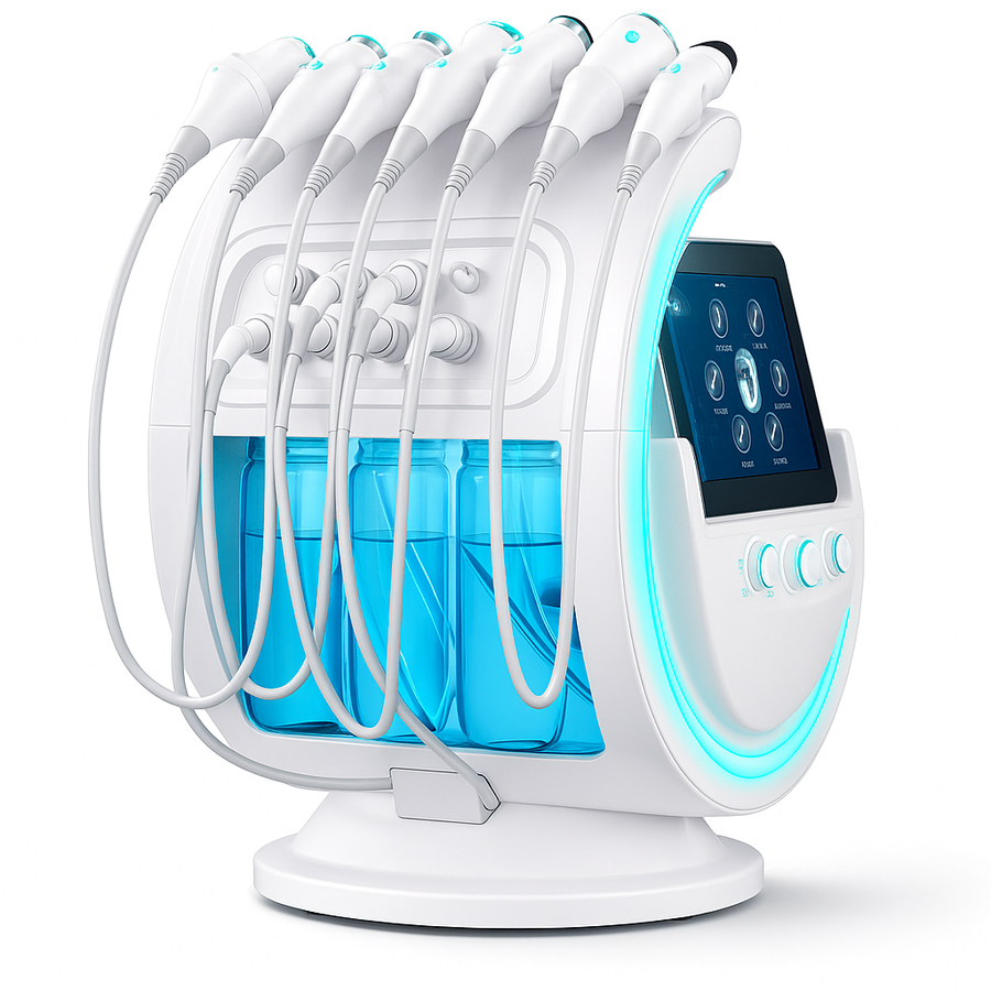 Theia Smart Ice Blue Magic Mirror Skin Analyzer Face Lifting Microdermoabrasion Oxygen Sprayer Hydrodermabrasion Deep cleaning Machine