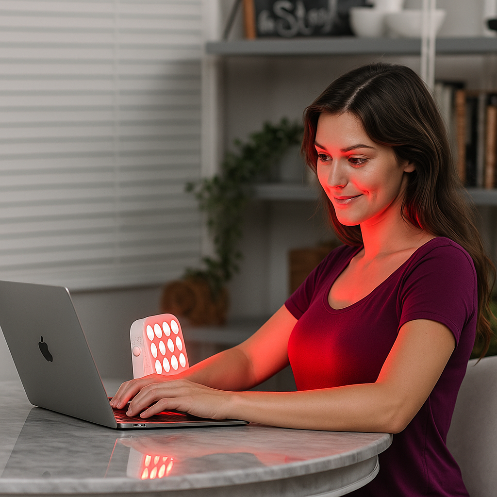 Compact Red & Near-Infrared LED Light Panel – 12 LEDs, 660nm & 850nm