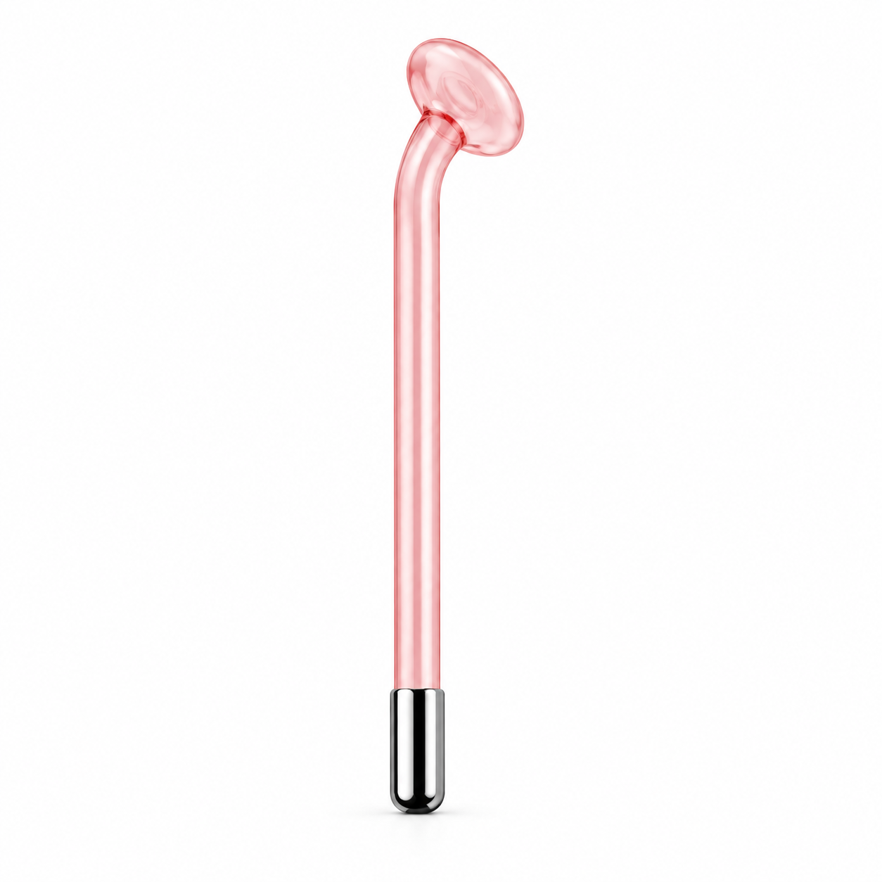 Flat High Frequency Glass Electrode Replacement Tube – Red Facial Wand Tip