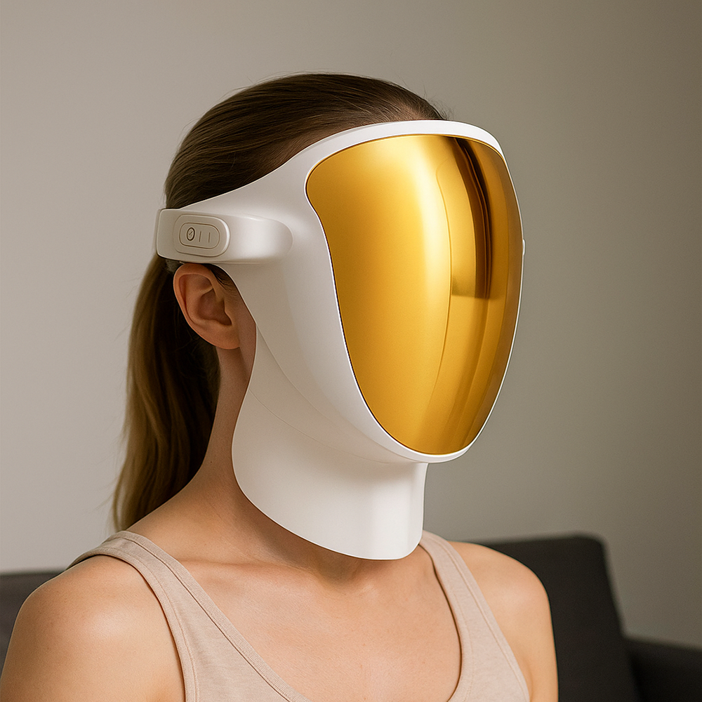 Theia 3 Colors Light LED Face Beauty Premium Mask (Nano 807pcs) Red 620-630nm Orange 580-590nm Blue 460-470nm