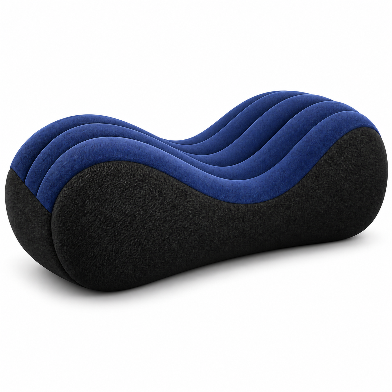 Inflatable Ergonomic Wave Lounge Chair with Electric Air Pump – Contoured Relaxation
