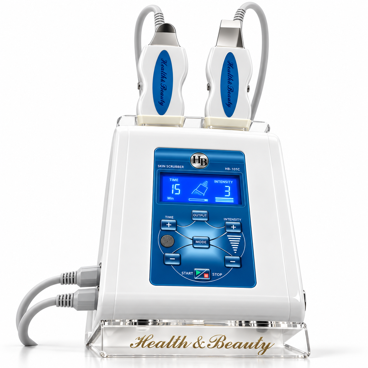 Professional Ultrasonic Skin Scrubber HB-101C – Dual Handpiece Facial Cleansing & Skin Care System