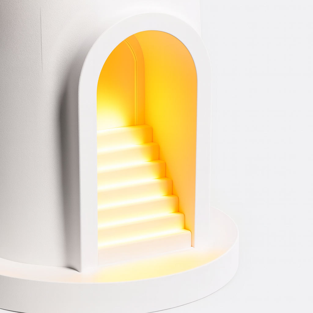 Theia Lighthouse Moon Projection Lamp – Motion Sensor Night Light with Bluetooth Music