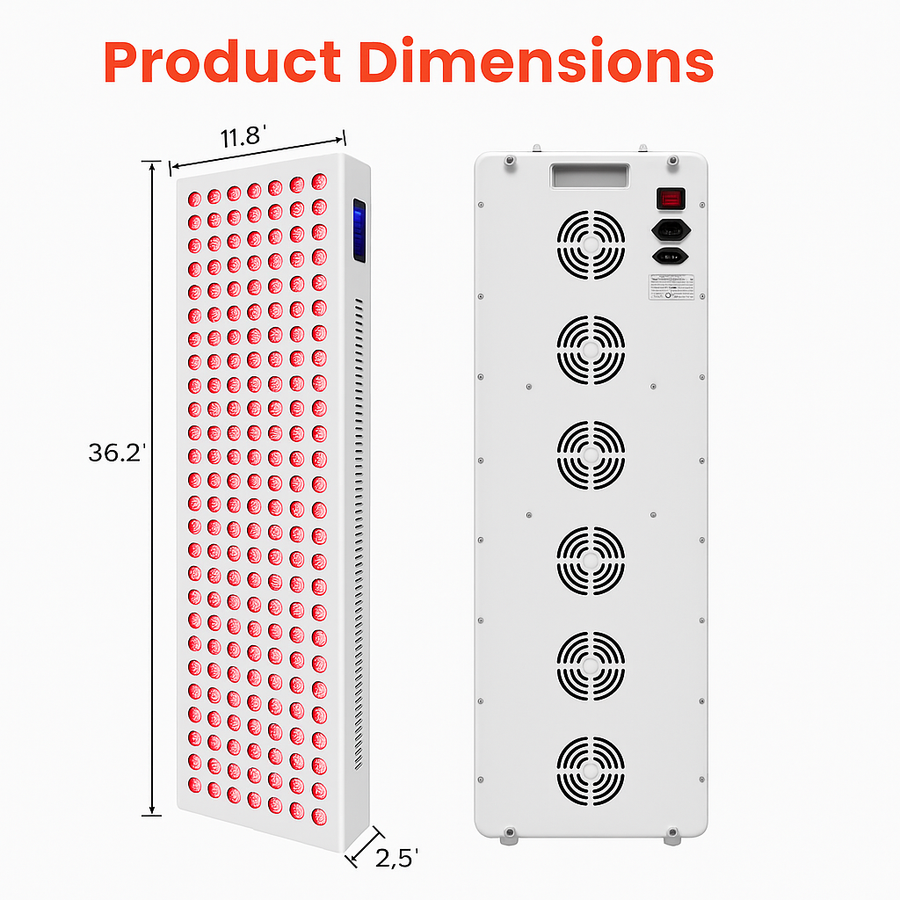 Theia Red PLUS P1500 – High-Intensity Red & Infrared Therapy Panel