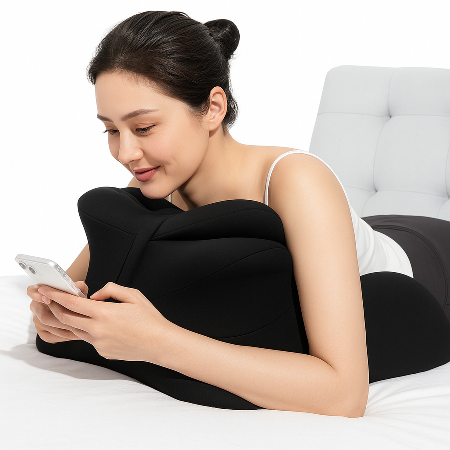 THEIA Ergonomic Memory Foam Support Pillow for Sleeping, Reading, Phone Use and Prone Resting – Neck, Chest, and Leg Backrest Cushion