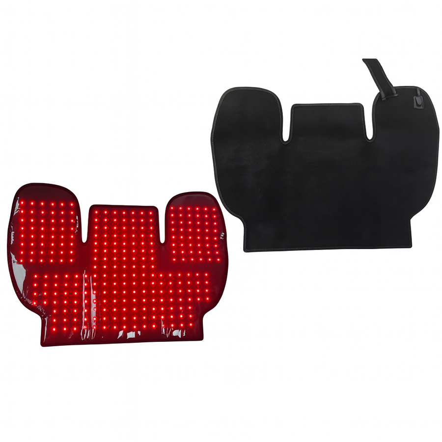 Red & Infrared Heat Therapy Shoulder Pad 660nm & 850nm | Dual-Chip LED Wearable Wrap for Upper Back & Shoulder Pain Relief, Muscle Relaxation