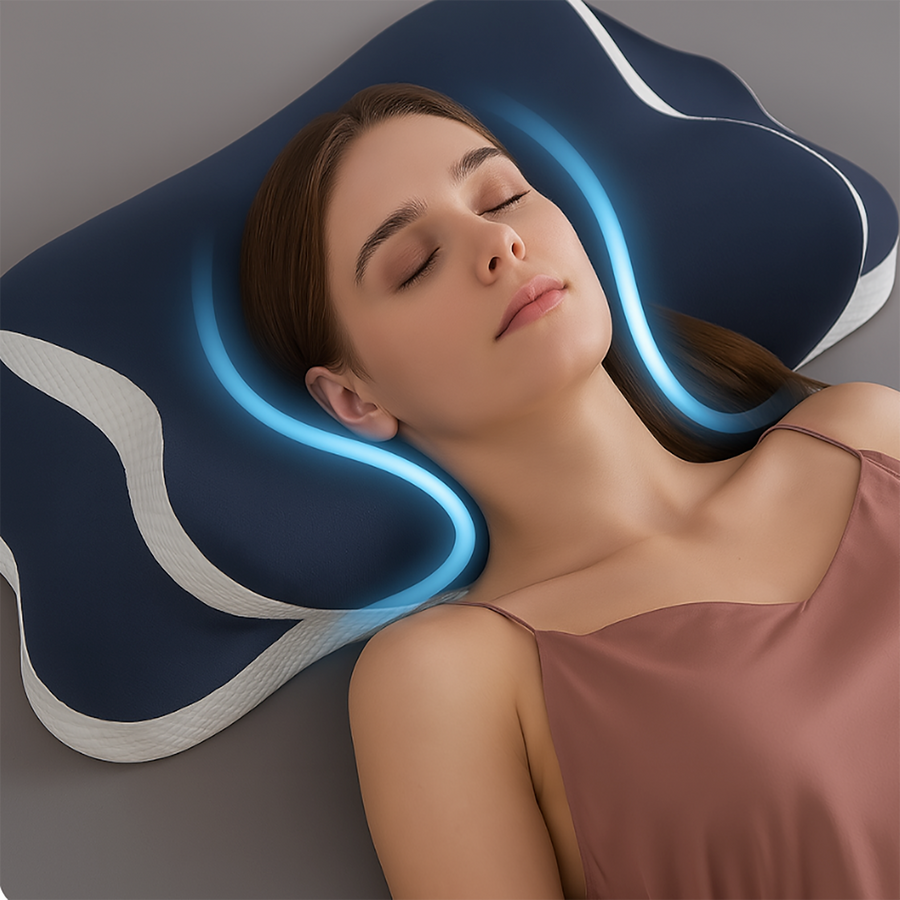 Memory Foam Cervical Pillow – Ergonomic Neck Pain Relief & Orthopedic Support