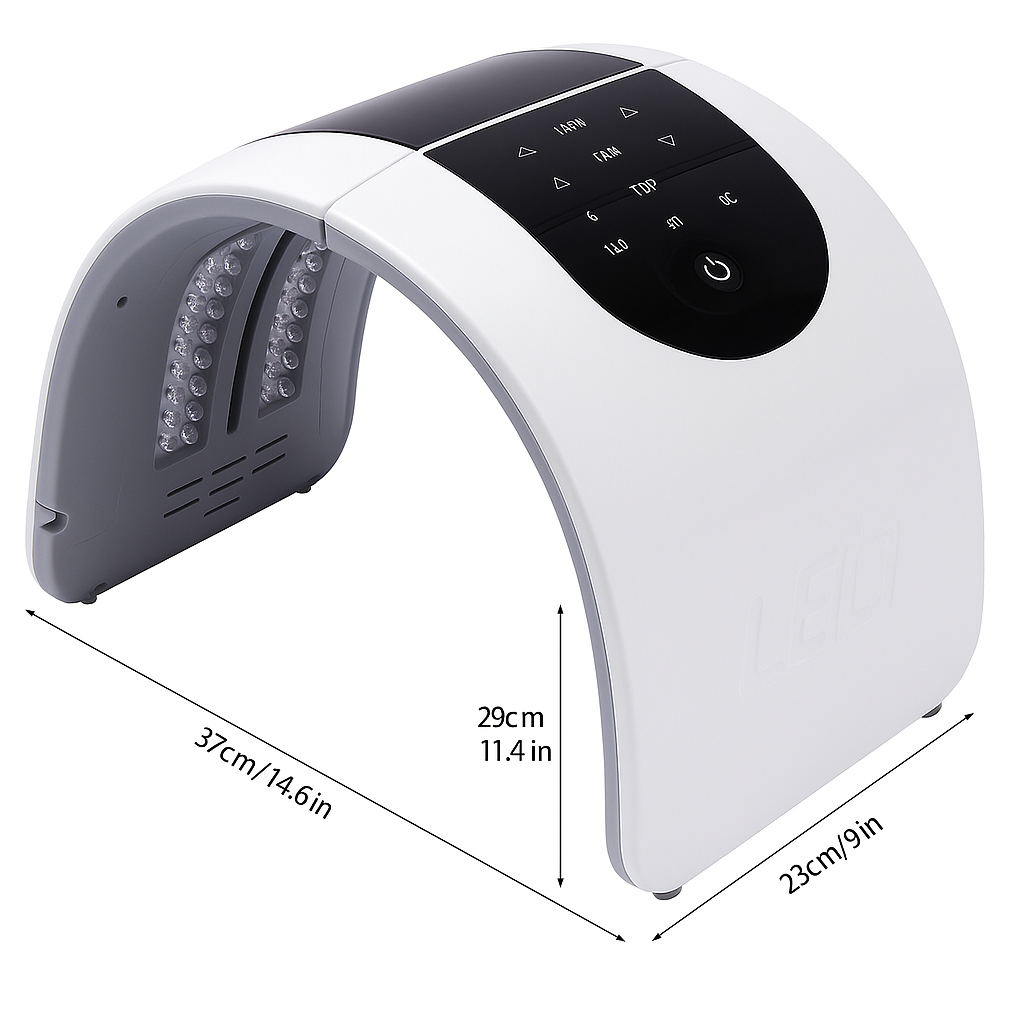 Professional 7-Color LED PDT Light Therapy Mask Skin Rejuvenation & Anti-Aging Device for Face Lifting, Wrinkle Reduction