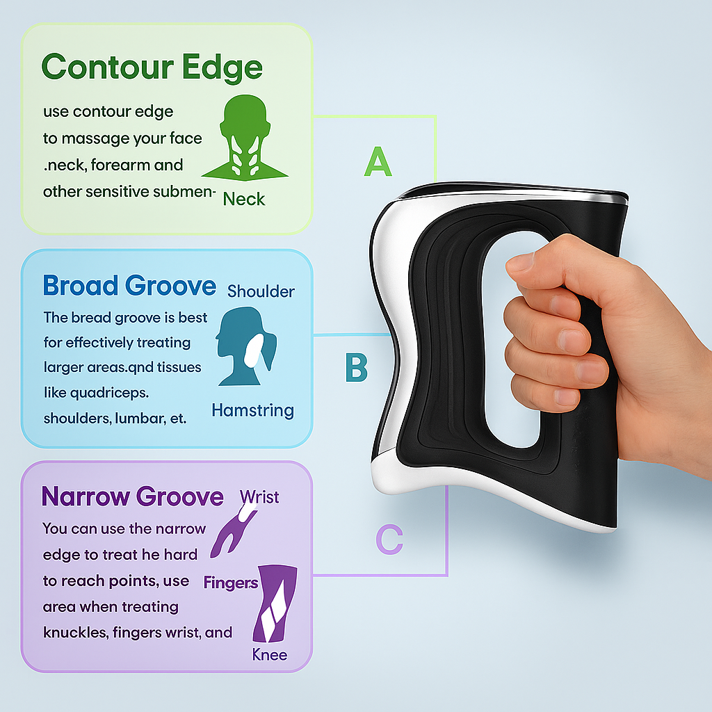 Premium Fascia Massager with Body Scraping & Microcurrent