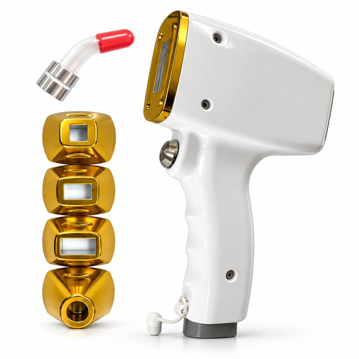Diode Laser Replacement Handpiece with 4 Probes & Nose Tip – Compatible Professional Accessory