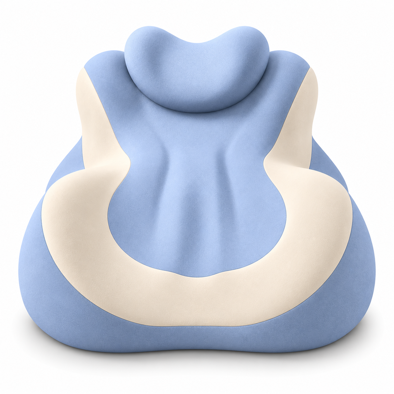 Ergonomic Memory Foam Prone Support Pillow with Adjustable Headrest – Full Body Relaxation Cushion
