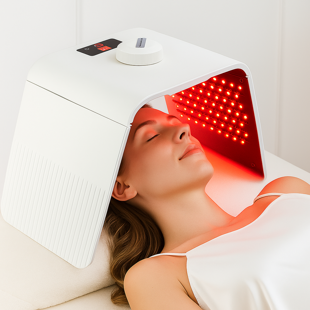 Theia Glow Omega Pro – 7-Color LED Light Therapy PDT Device for Skin Rejuvenation & Anti-Aging