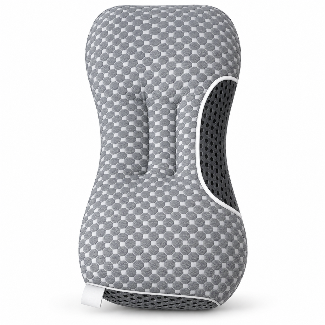 Ergonomic Memory Foam Neck Support Pillow with Breathable Mesh Cover – Contoured Sleeping Pillow for Side and Back Sleepers