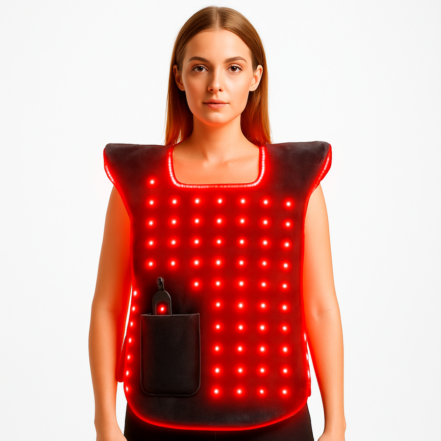 Theia Red Light Therapy Vest 660nm & 850nm – Wearable Infrared Treatment for Back, Shoulder and Full-Body Pain Relief