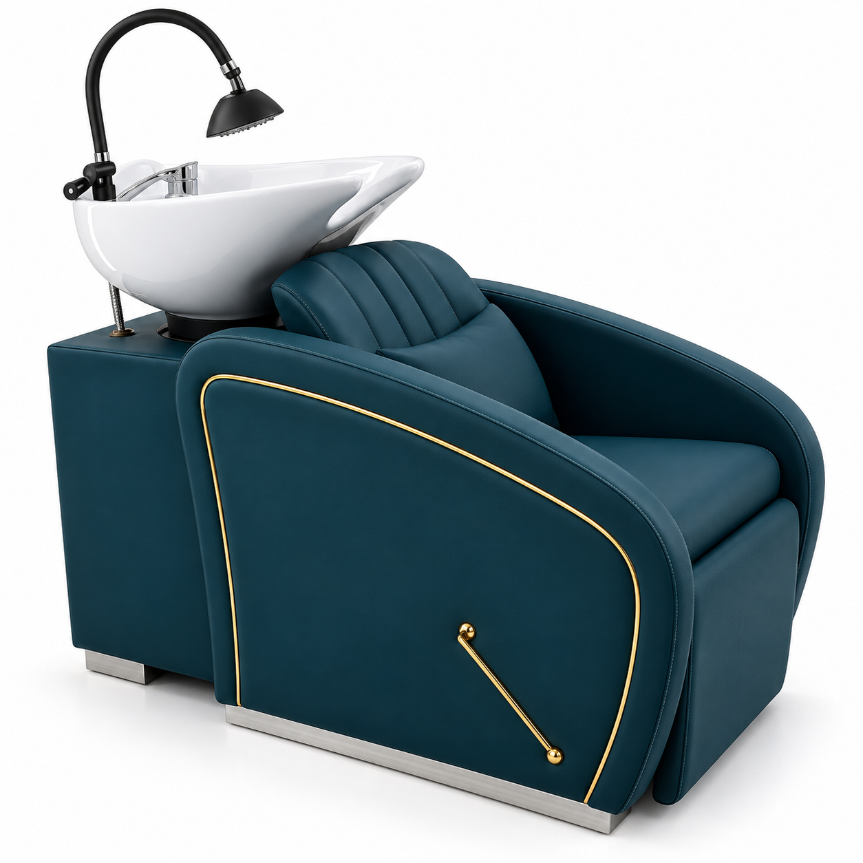 Luxury Backwash Shampoo Chair with Ceramic Basin