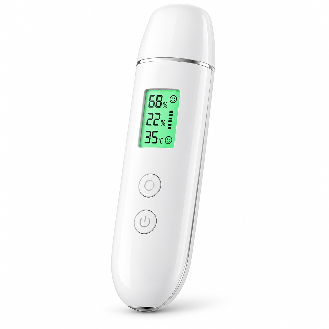 Digital Skin Moisture & Oil Analyzer with LCD Display, Elasticity Test & Fluorescence Detection