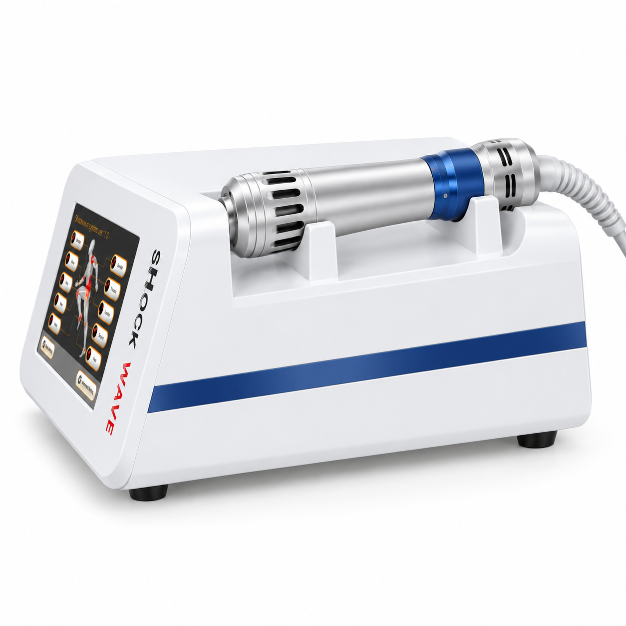 Professional Radial Shockwave Therapy Machine – 1–21 Hz, Adjustable 1–4 Bar, Touchscreen & Multiple Treatment Heads