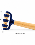 Handheld 3-Wheel Massage Roller – Wooden Handle Body Massager