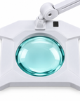 Professional LED Magnifying Lamp 9002LED – 3D/5D Glass Lens, 1200 Lumens, Adjustable Swing Arm