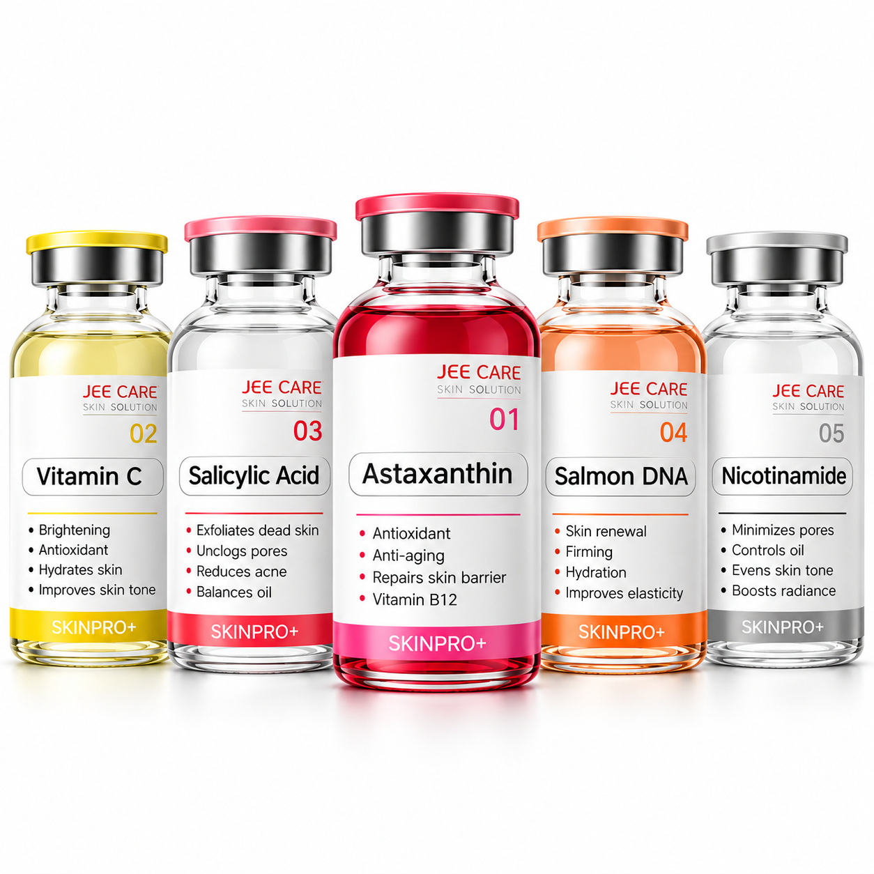 Professional Jet Care Ampoule Serum Set – 5 × 50ml